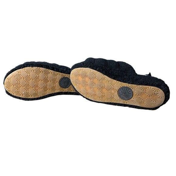 UGG Womens Super Fluff Slipper‎ Black 9.5 - Picture 6 of 8